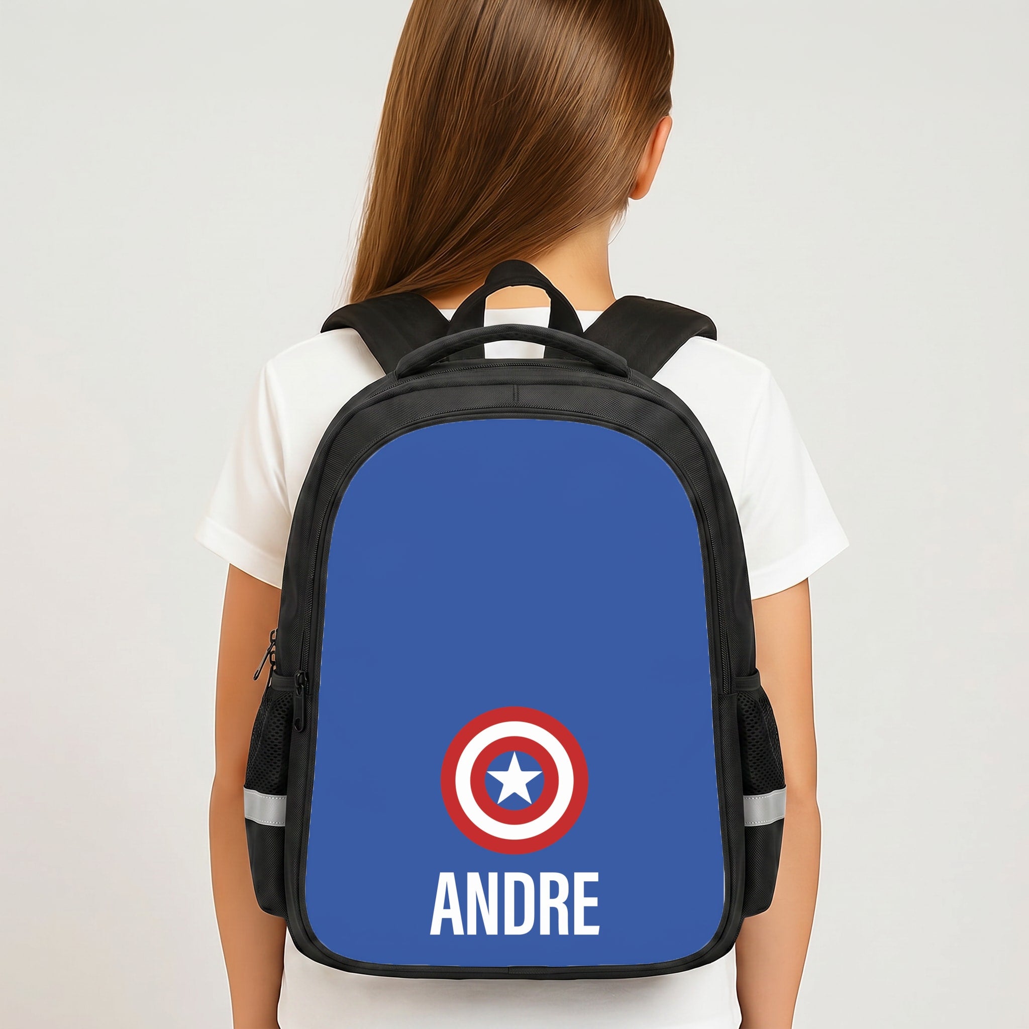 Captain America - Personalised Superhero Comic Backpack