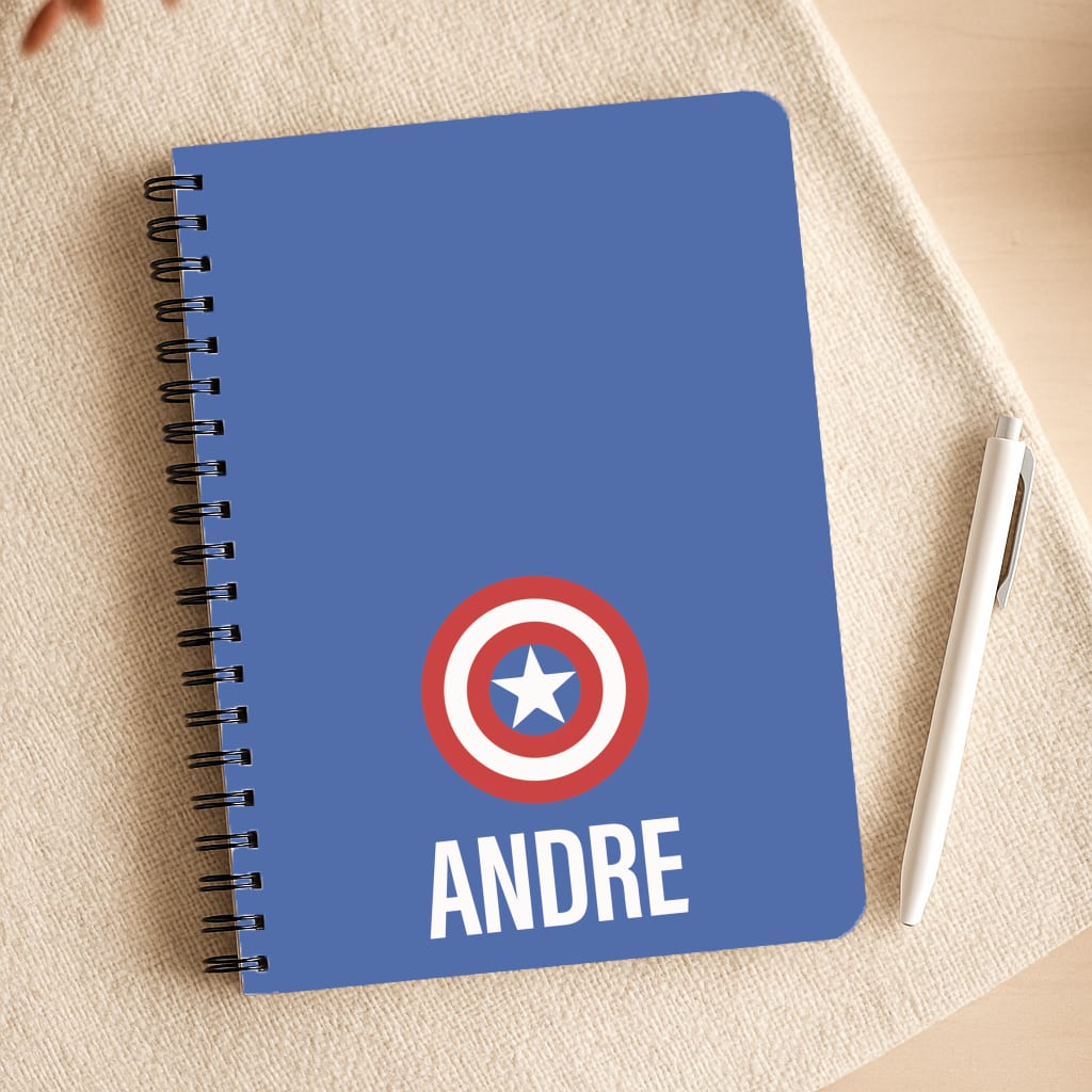 Captain America - Personalised Superhero Comic Notepad