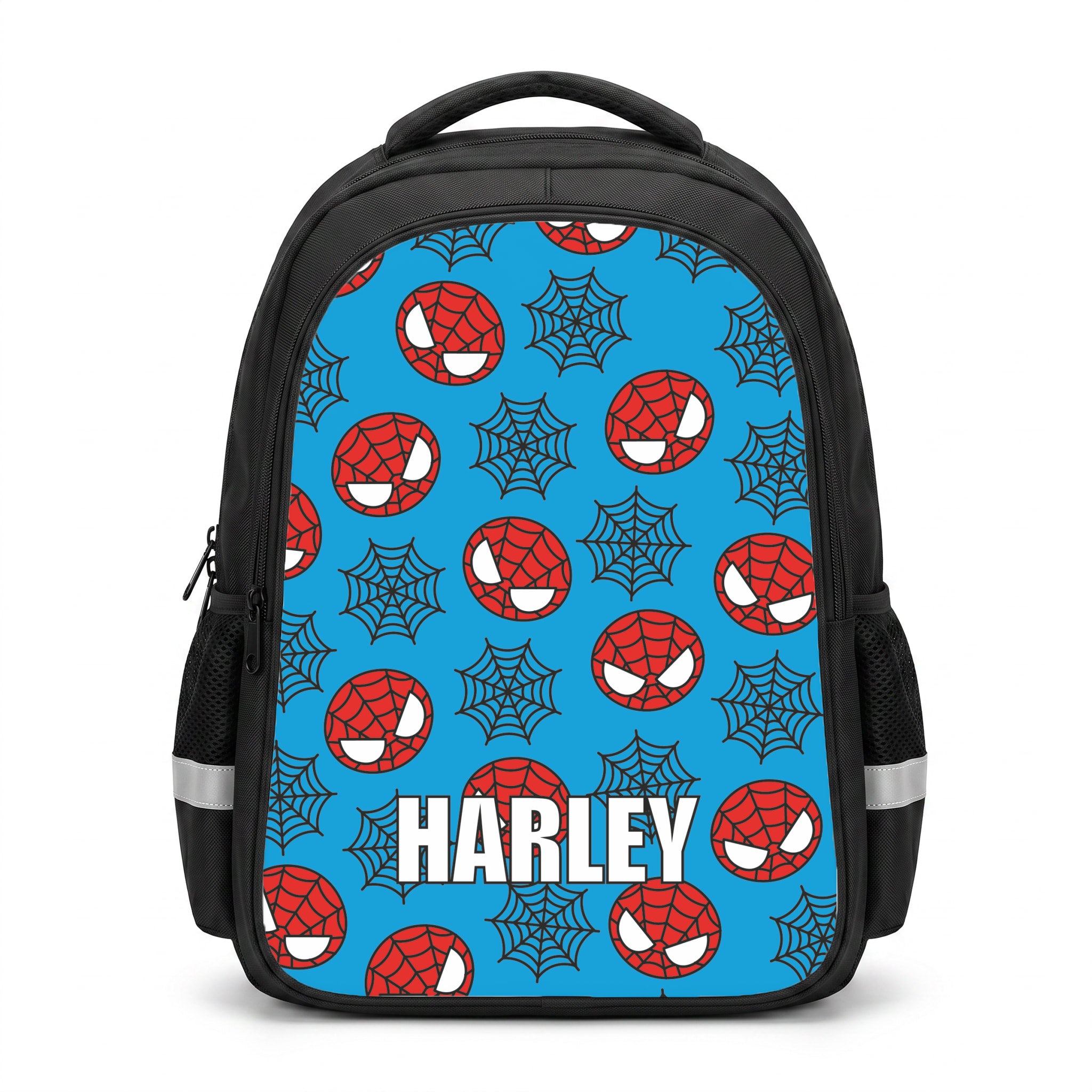 Spiderman And Webs - Personalised Superhero Comic Backpack
