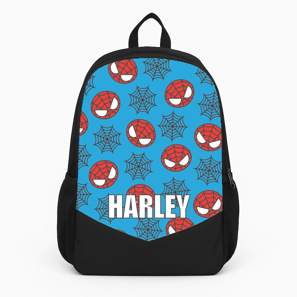 Spiderman And Webs - Personalised Superhero Comic Large Backpack