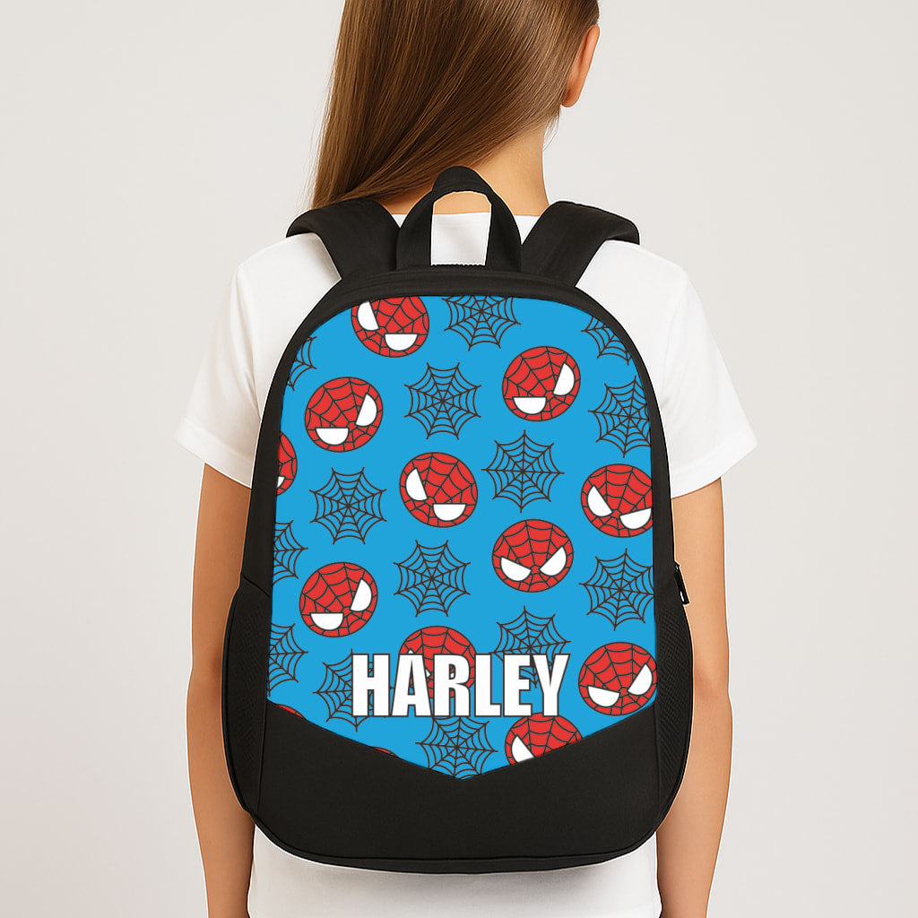 Spiderman And Webs - Personalised Superhero Comic Large School Bag