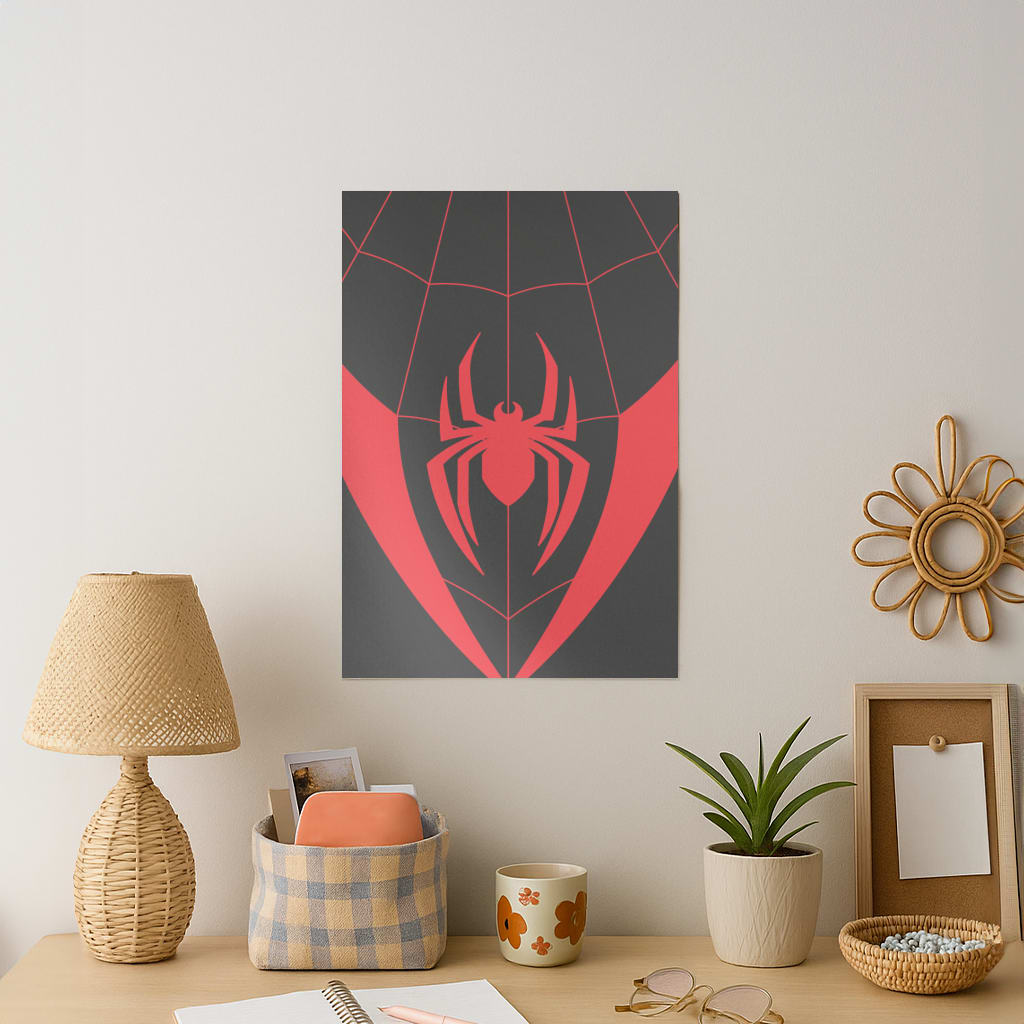Red And Black Spider Costume Art Print