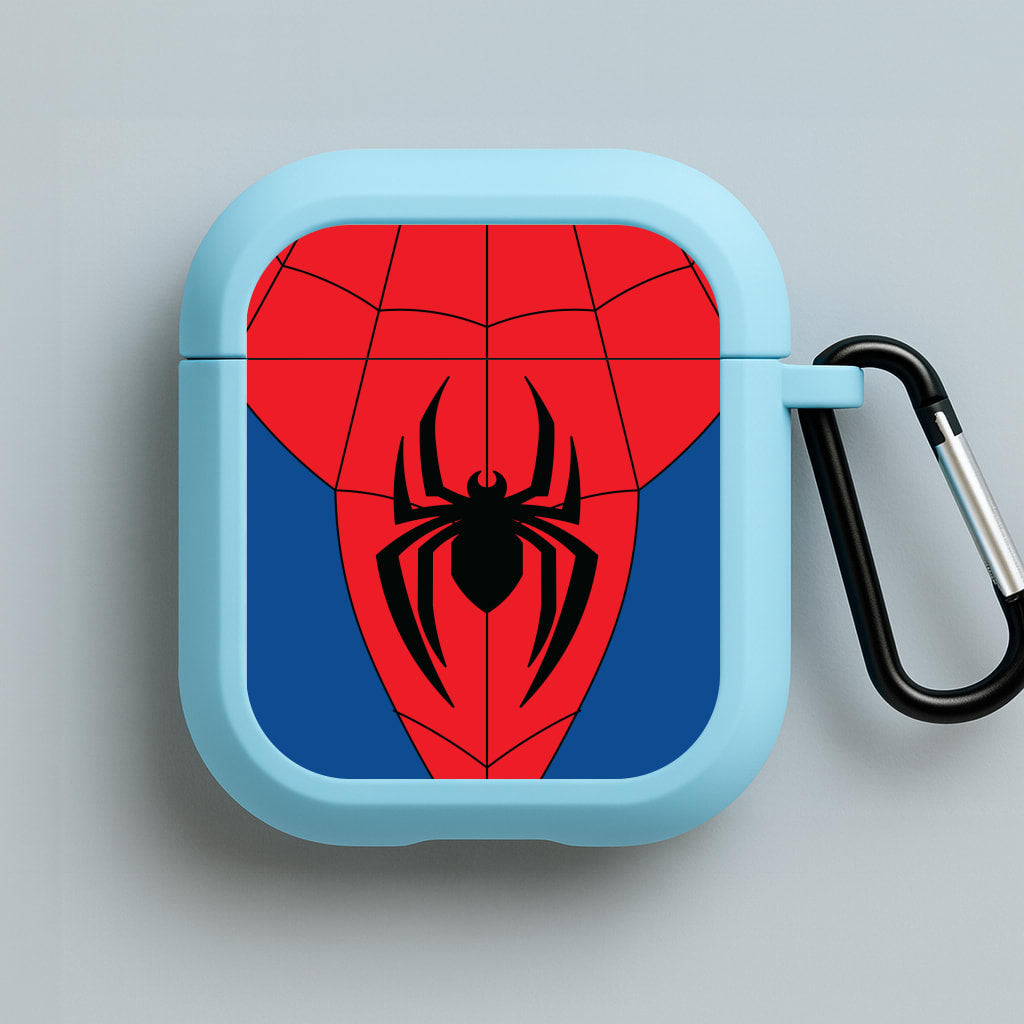 Red And Blue Spider Costume Blue AirPods Case