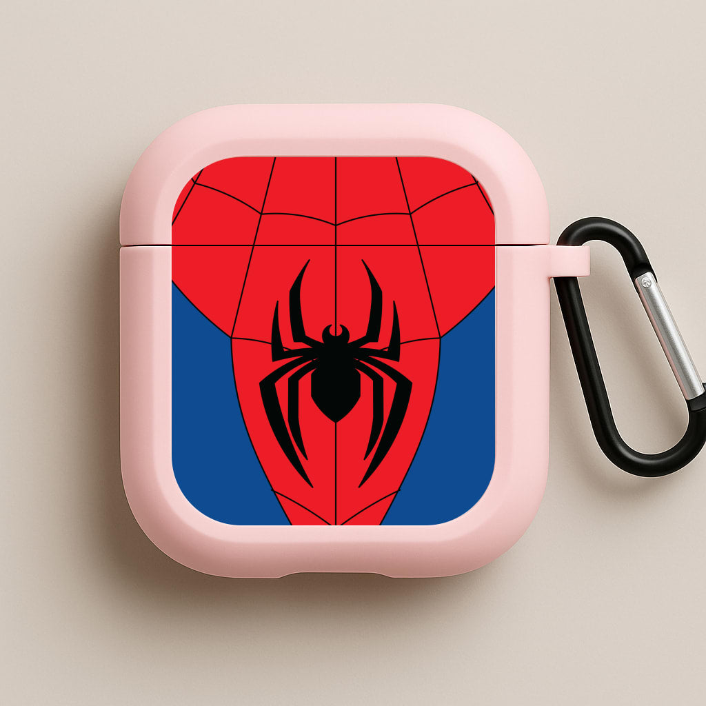 Red And Blue Spider Costume Pink AirPods Case