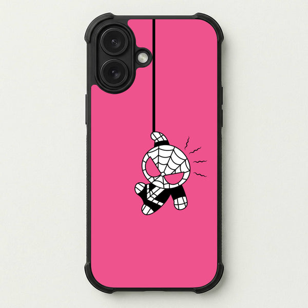 Pink Hanging Spider Hero Phone Case — Bumper case