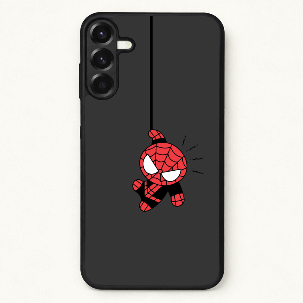 Gray Hanging Spider Hero Phone Case for Galaxy A17