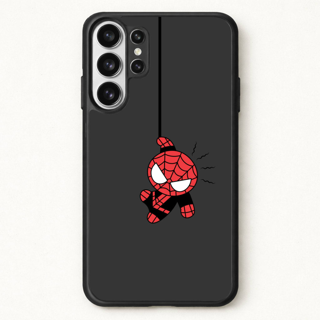 Gray Hanging Spider Hero Phone Case for Galaxy S26 Ultra