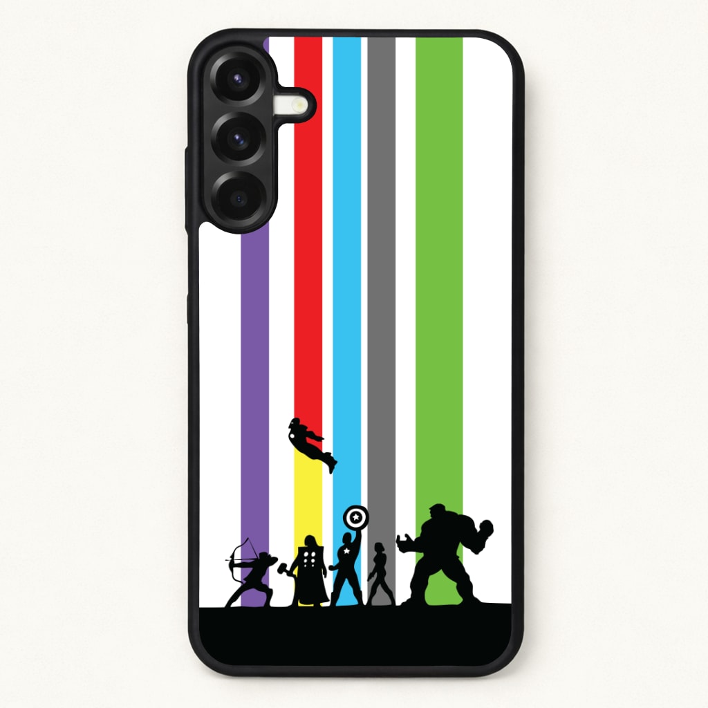 Superhero Team Silhouette Phone Case for Galaxy A37