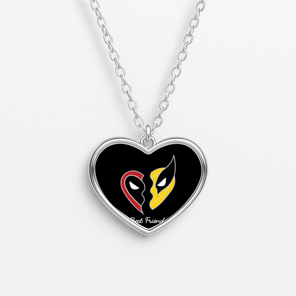 Superhero Best Friends Locket Necklace