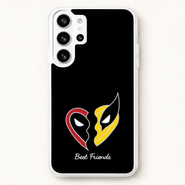 Superhero Best Friends Locket Phone Case for Galaxy S26 Ultra