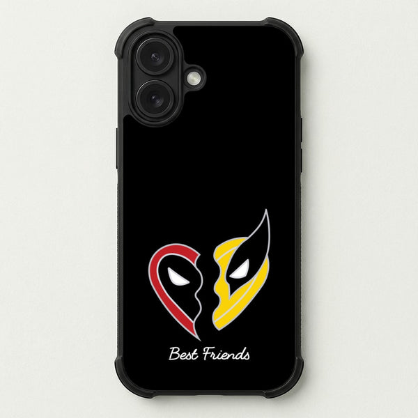 Superhero Best Friends Locket Phone Case — Bumper case