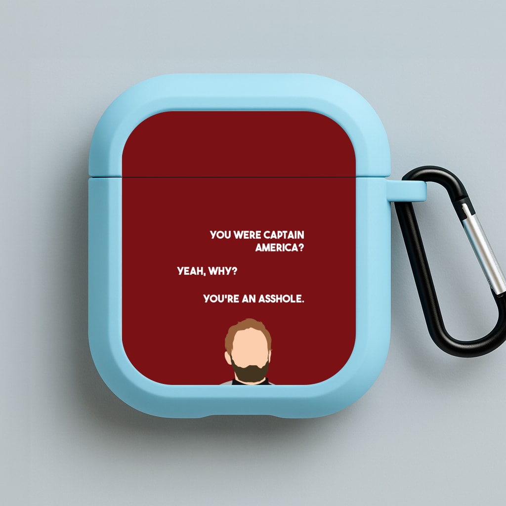 You're An Asshole Blue AirPods Case