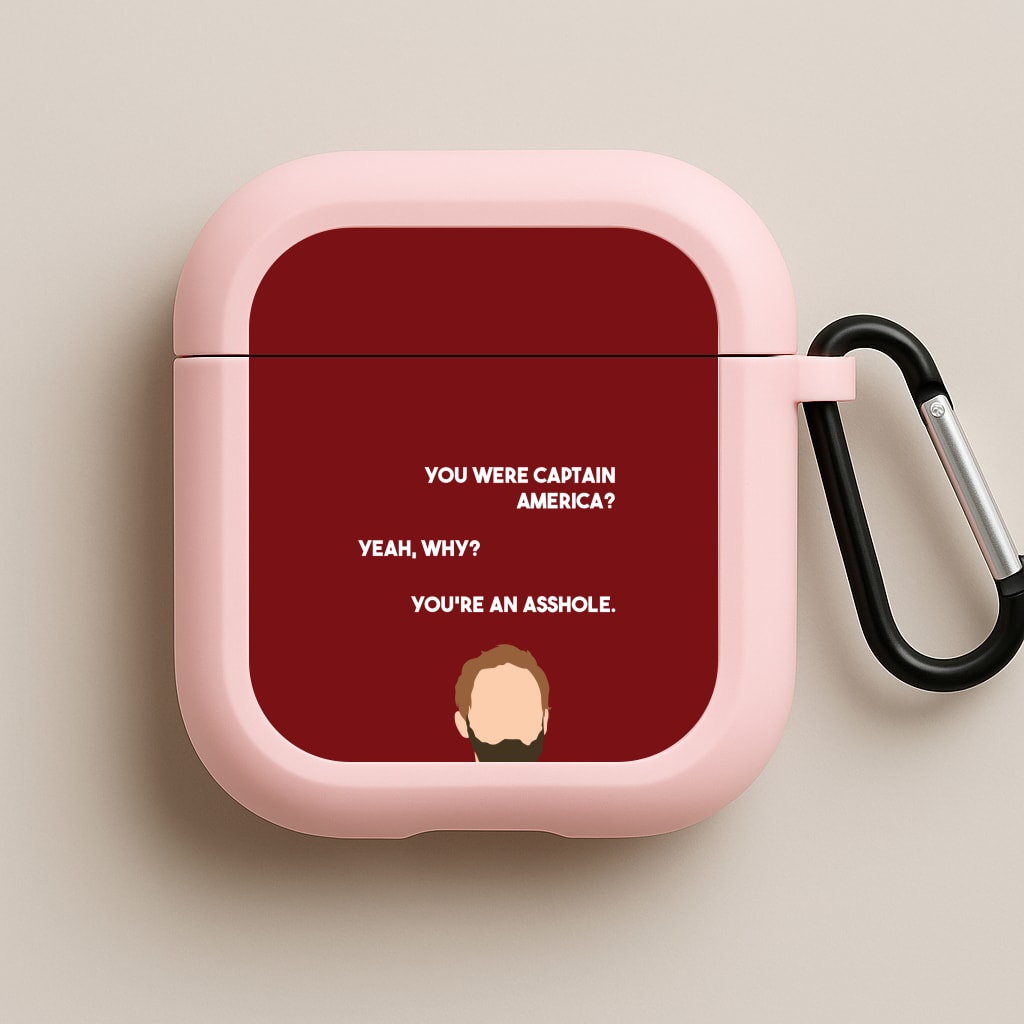 You're An Asshole Pink AirPods Case