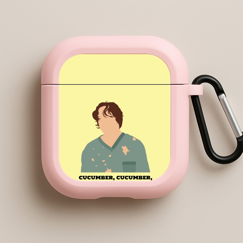 Cucumber, Cucumber, Cucumber Pink AirPods Case