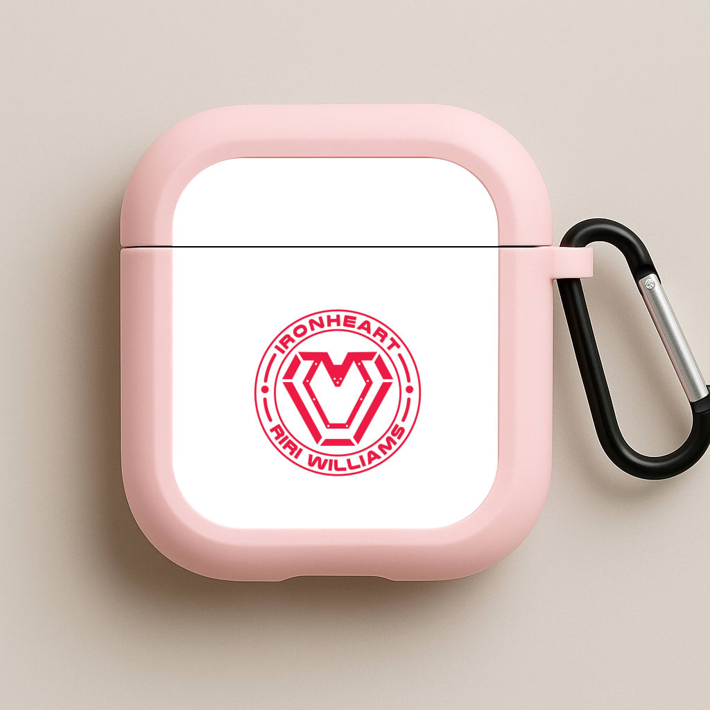 Metal Heart Riri Pink AirPods Case