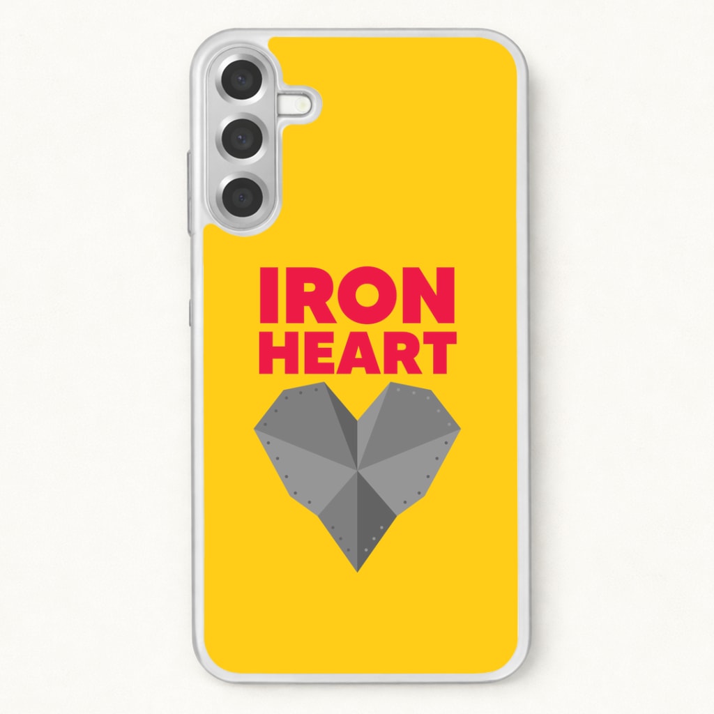 Metal Heart Phone Case for Galaxy A17