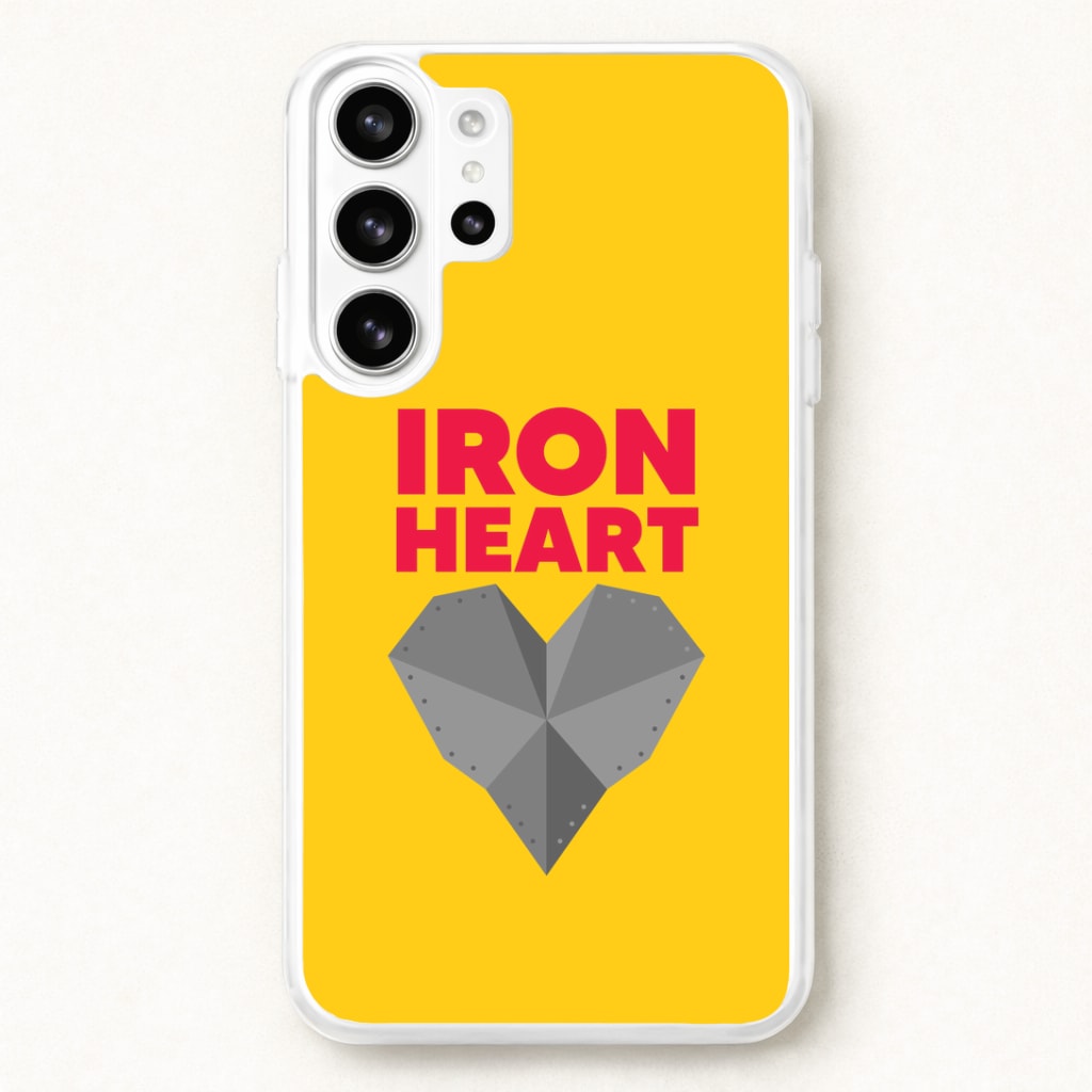 Metal Heart Phone Case for Galaxy S26 Ultra