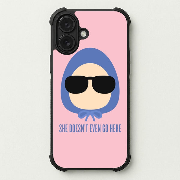 She Doesn't Even Go Here Phone Case — Bumper case
