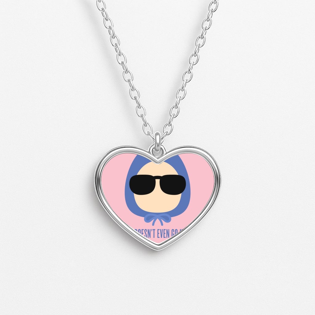 She Doesn't Even Go Here Heart Necklace
