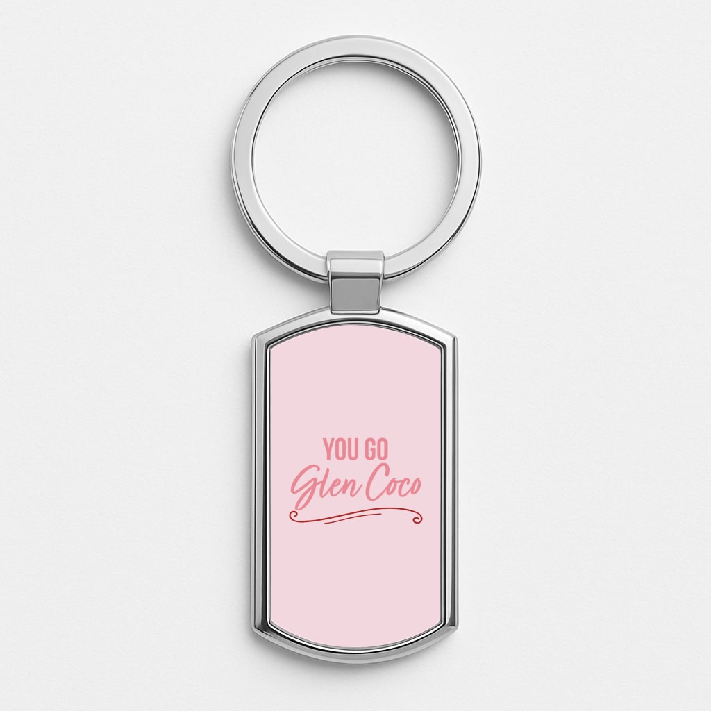 You Go Glen Coco Silver Keyring