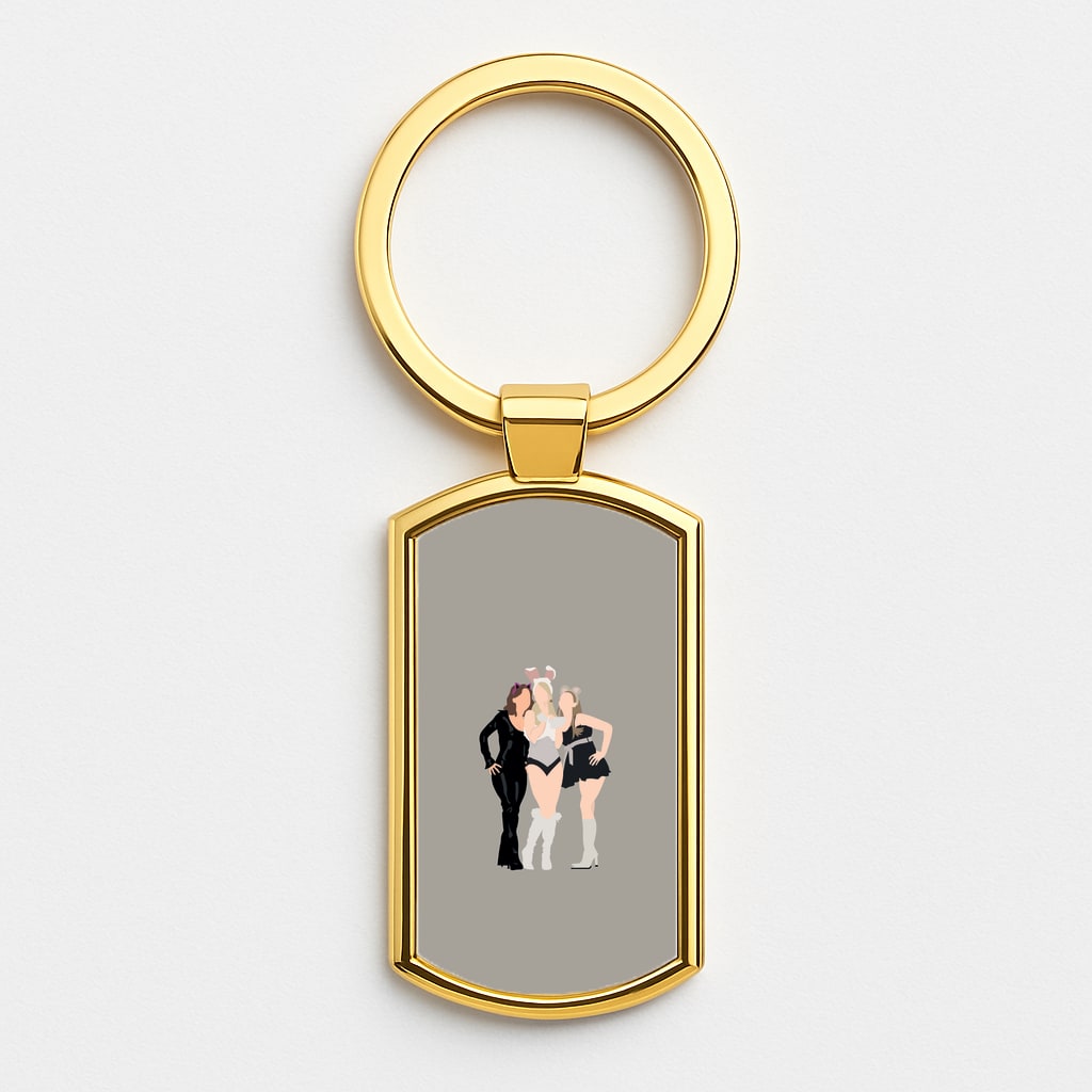 The Plastics Halloween Gold Keyring