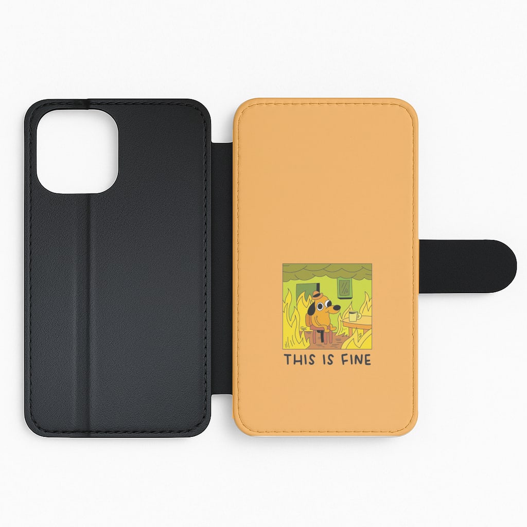 This Is Fine - Memes Flip Phone Case