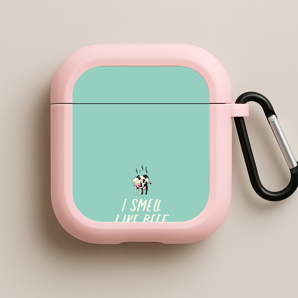 I Smell Like Beef - Memes Pink AirPods Case