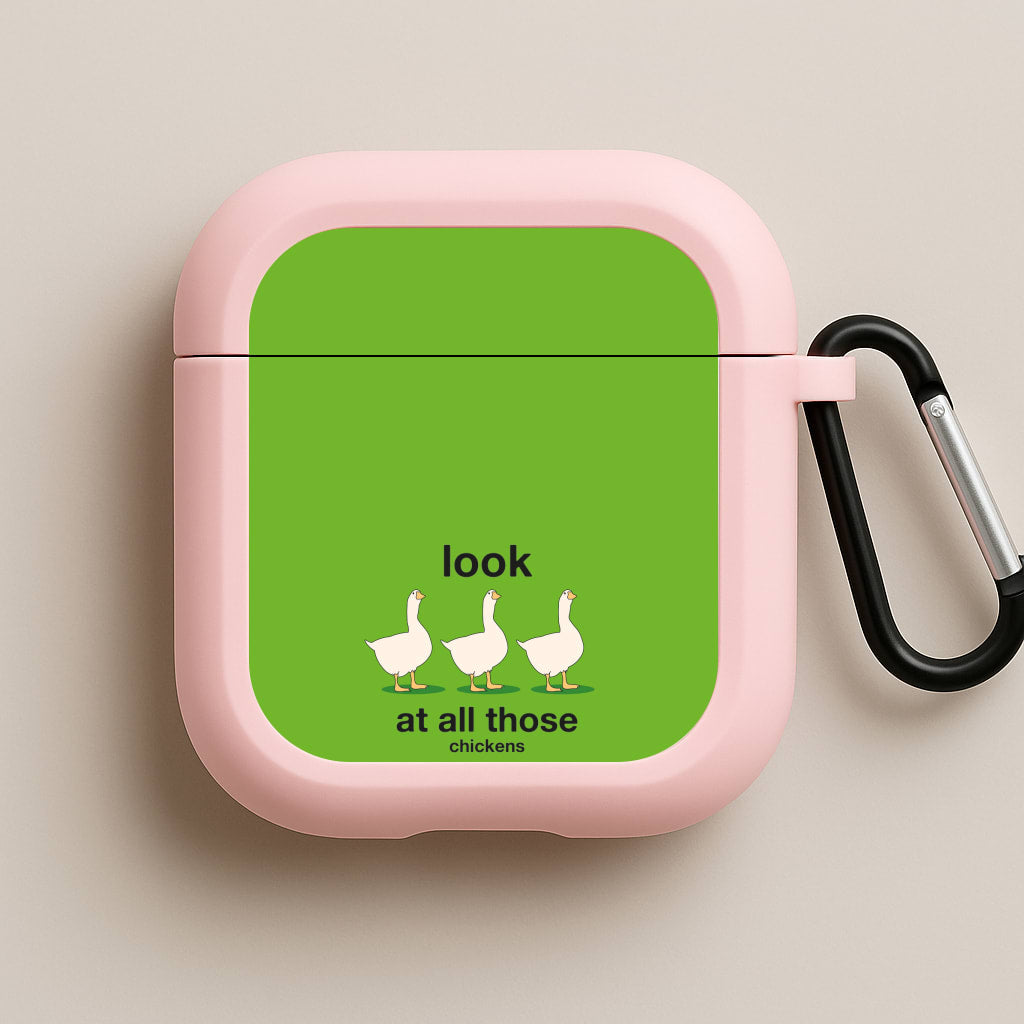 Look At All Those Chickens - Memes Pink AirPods Case