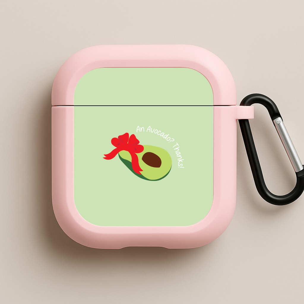 An Avocado? Thanks! - Memes Pink AirPods Case