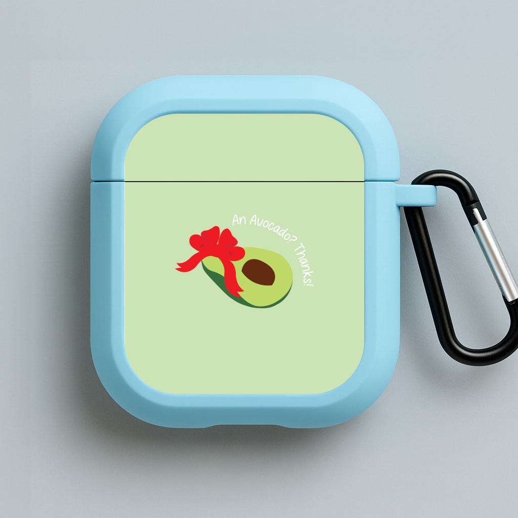 An Avocado? Thanks! - Memes Blue AirPods Case