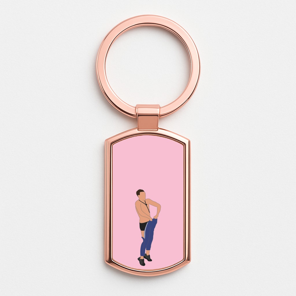 Ronnie Trousers Rose Gold Keyring