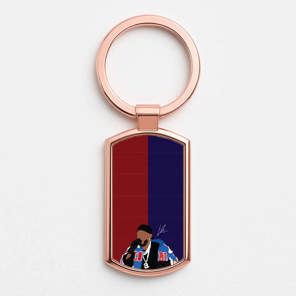 Kendrick Signature Rose Gold Keyring