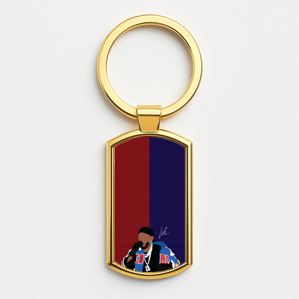 Kendrick Signature Gold Keyring