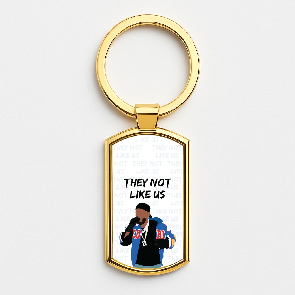 They Not Like Us Gold Keyring
