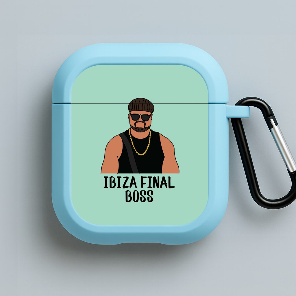 Ibiza Final Boss Blue AirPods Case