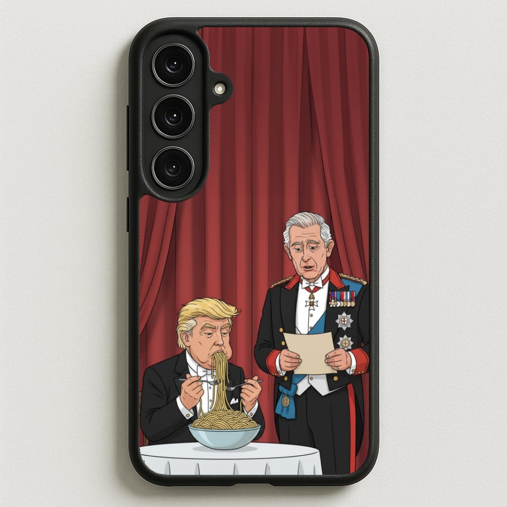 Charles & Donald's Spaghetti Phone Case for Galaxy S25FE