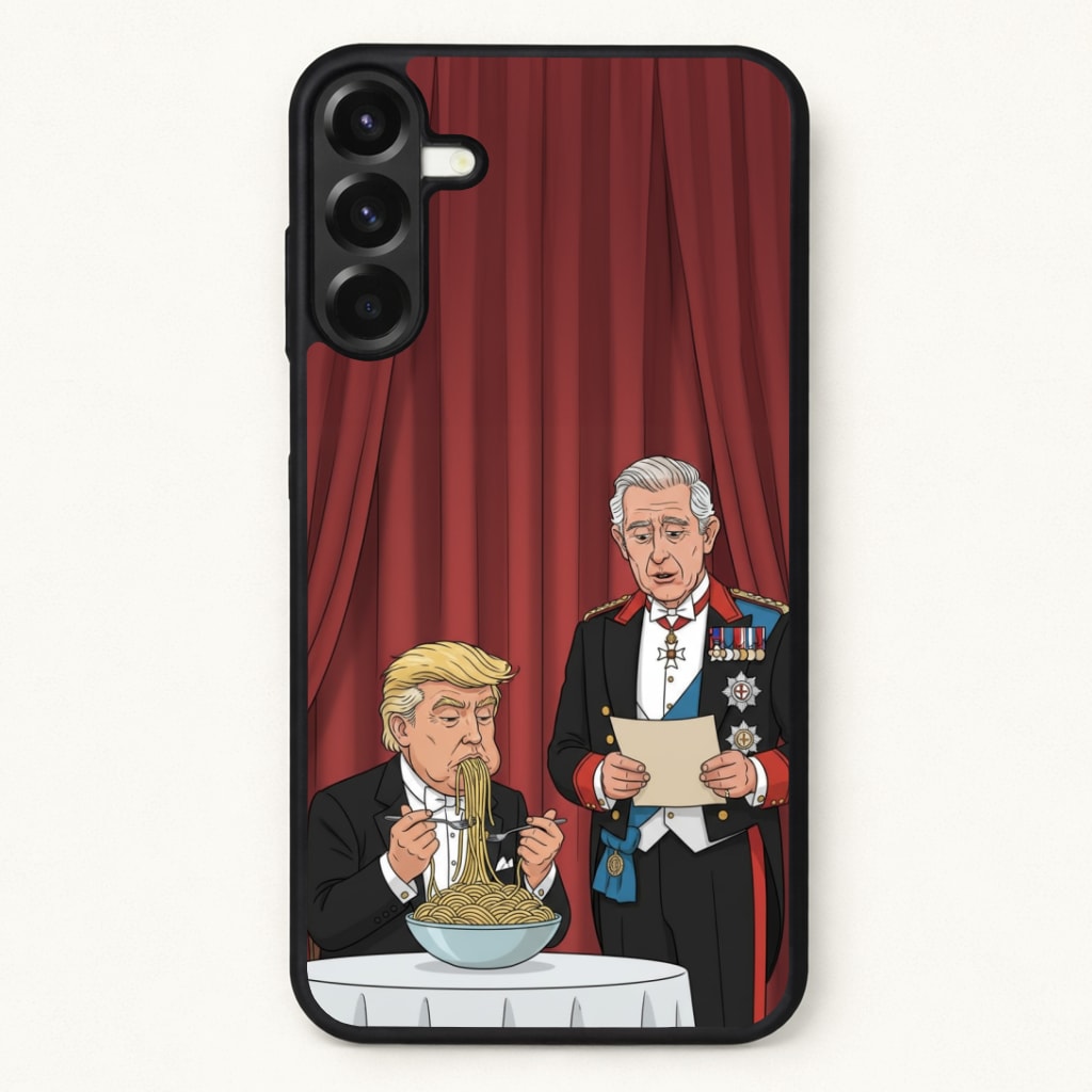 Charles & Donald's Spaghetti Phone Case for Galaxy A57
