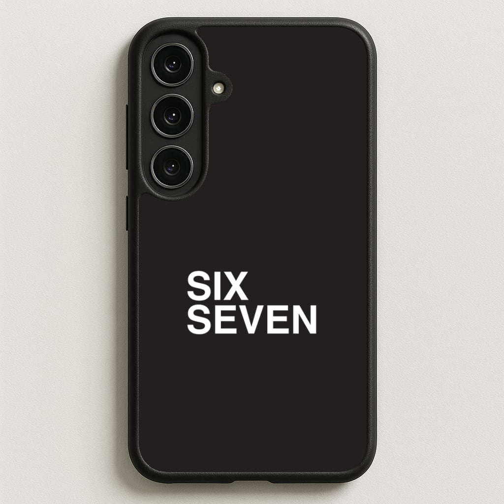 6 7 Black Phone Case for Galaxy S25FE