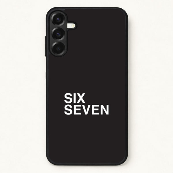 6 7 Black Phone Case for Galaxy A57