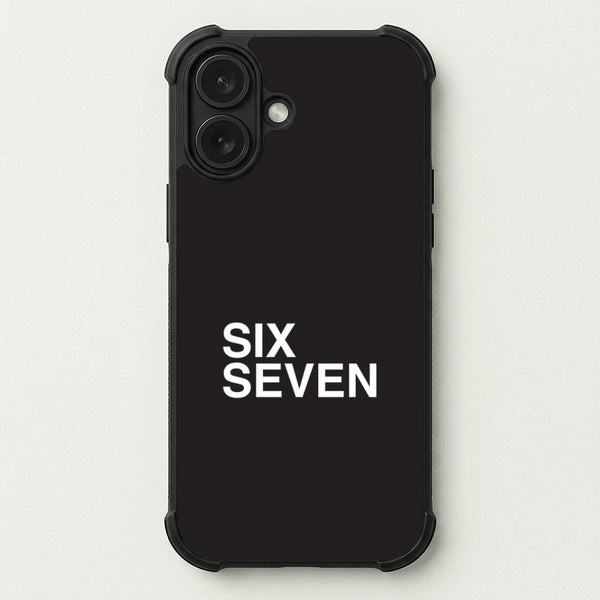 6 7 Black Phone Case — Bumper case