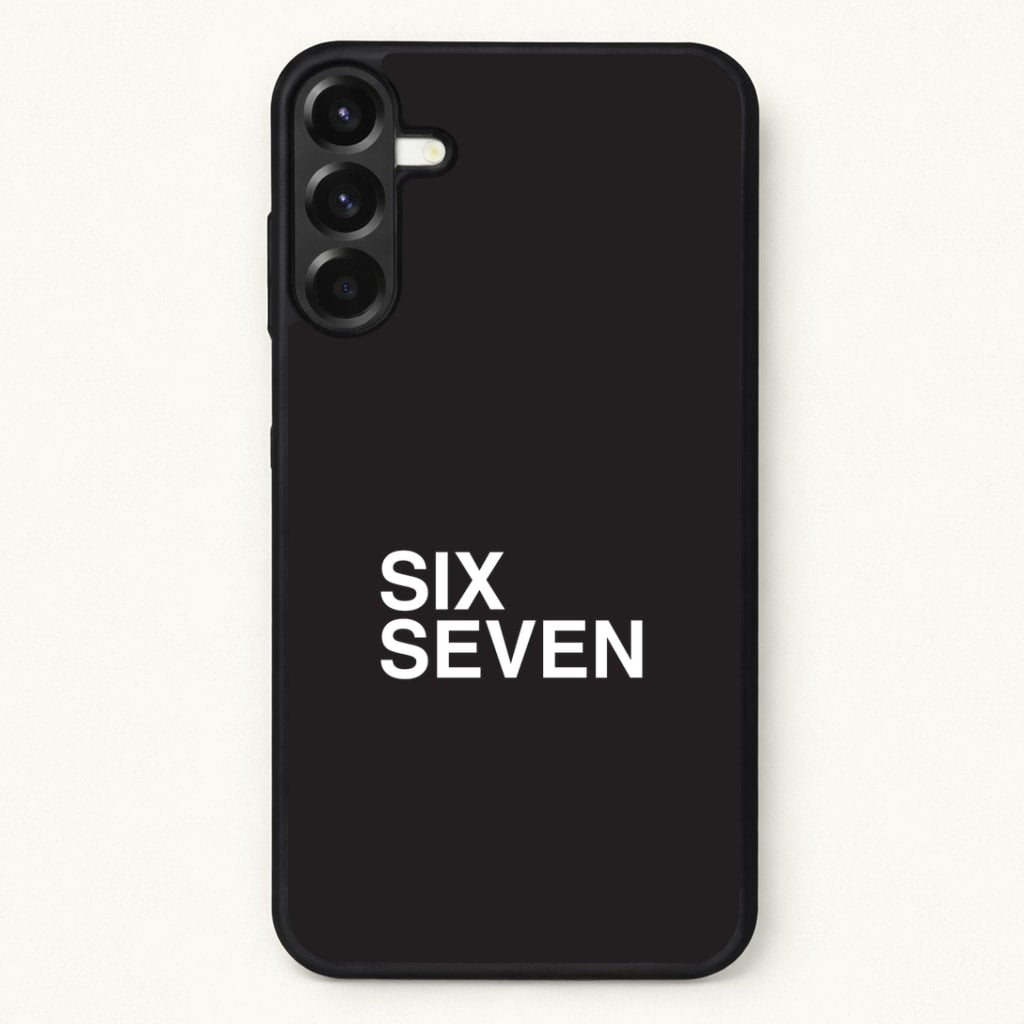 6 7 Black Phone Case for Galaxy A37