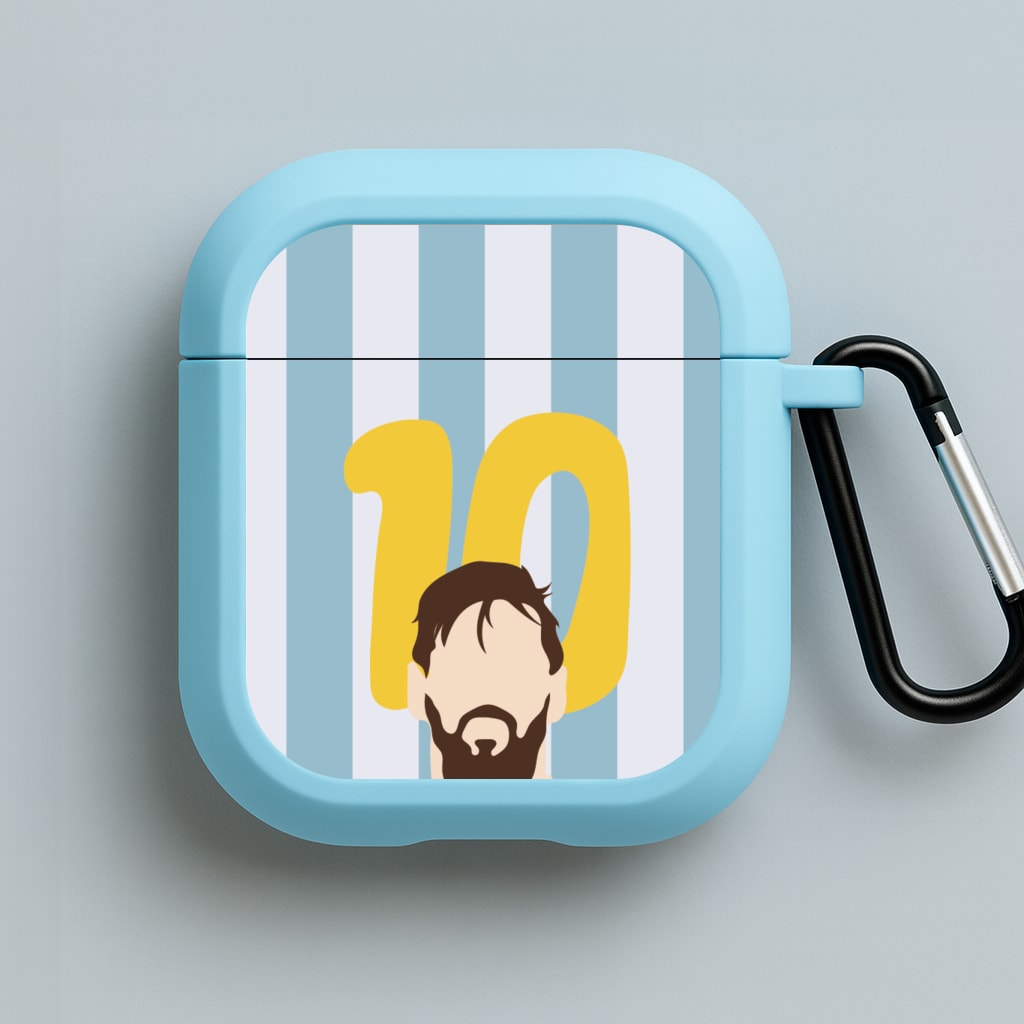 Number 10 - Messi Blue AirPods Case