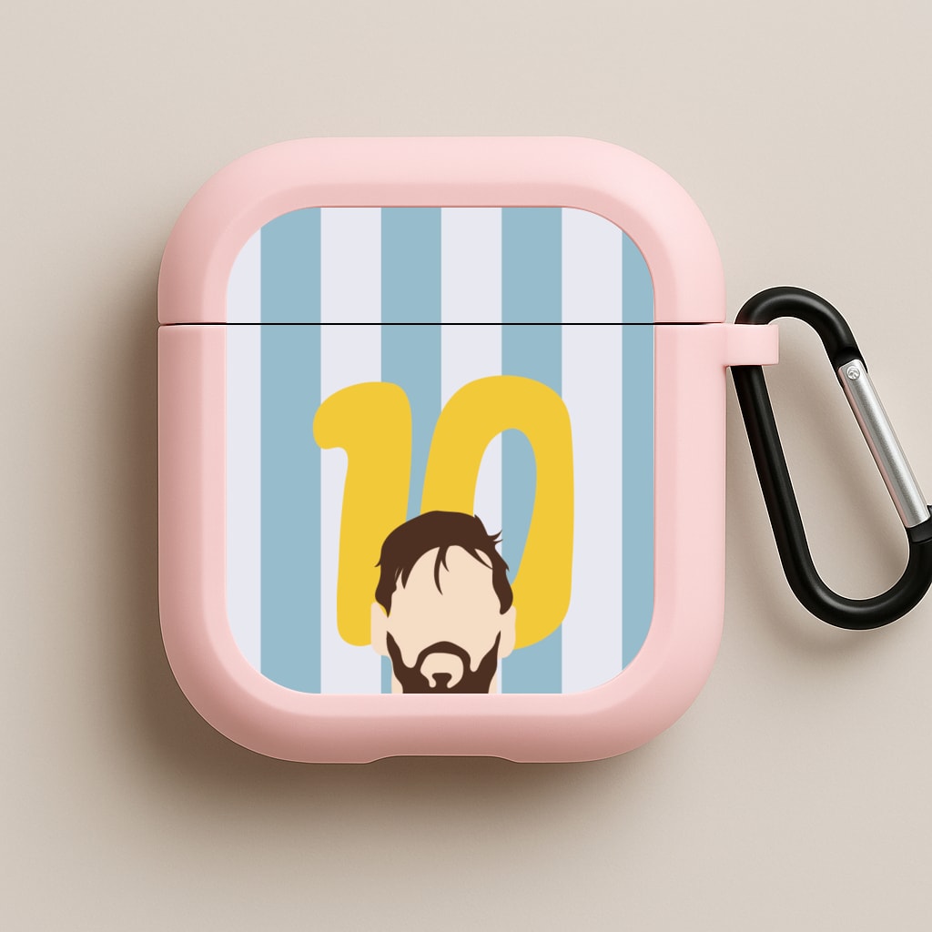Number 10 - Messi Pink AirPods Case