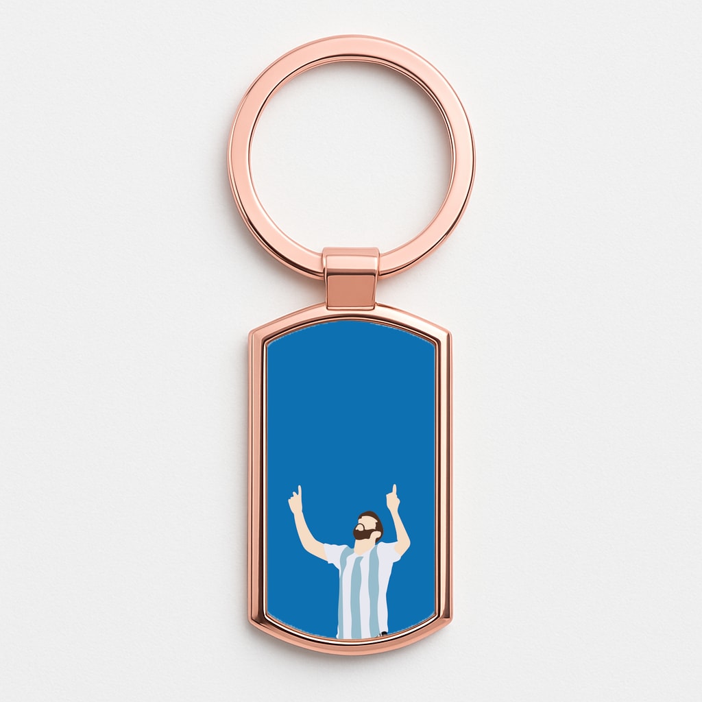 Argentina - Messi Rose Gold Keyring