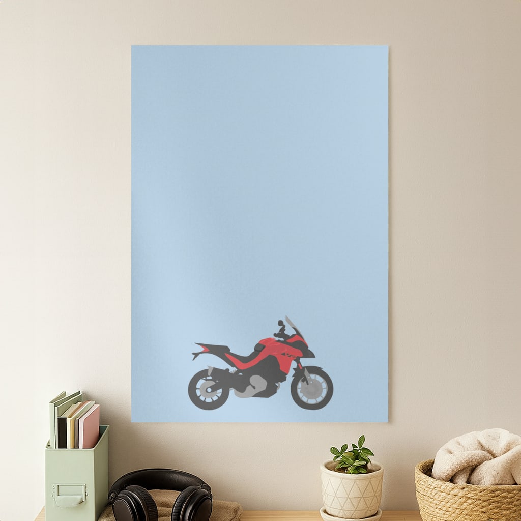 Red Motorbike - Motorbike Poster