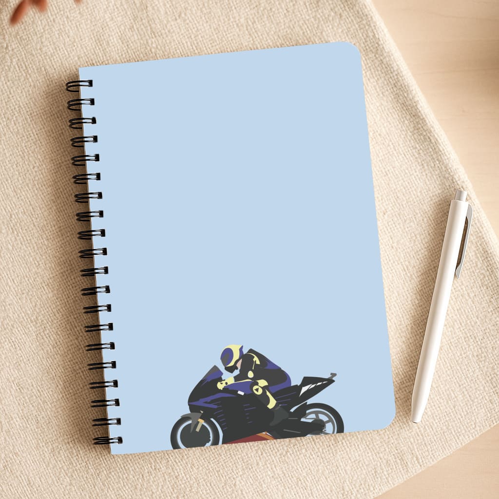 Purple Motorbike - Motorbike Notepad