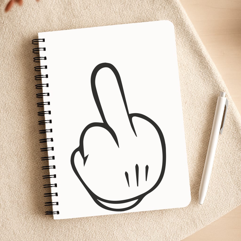 Fairytale Mouse Middle Finger Notepad