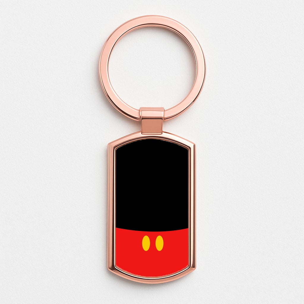 Fairytale Mouse Outfit Rose Gold Keyring