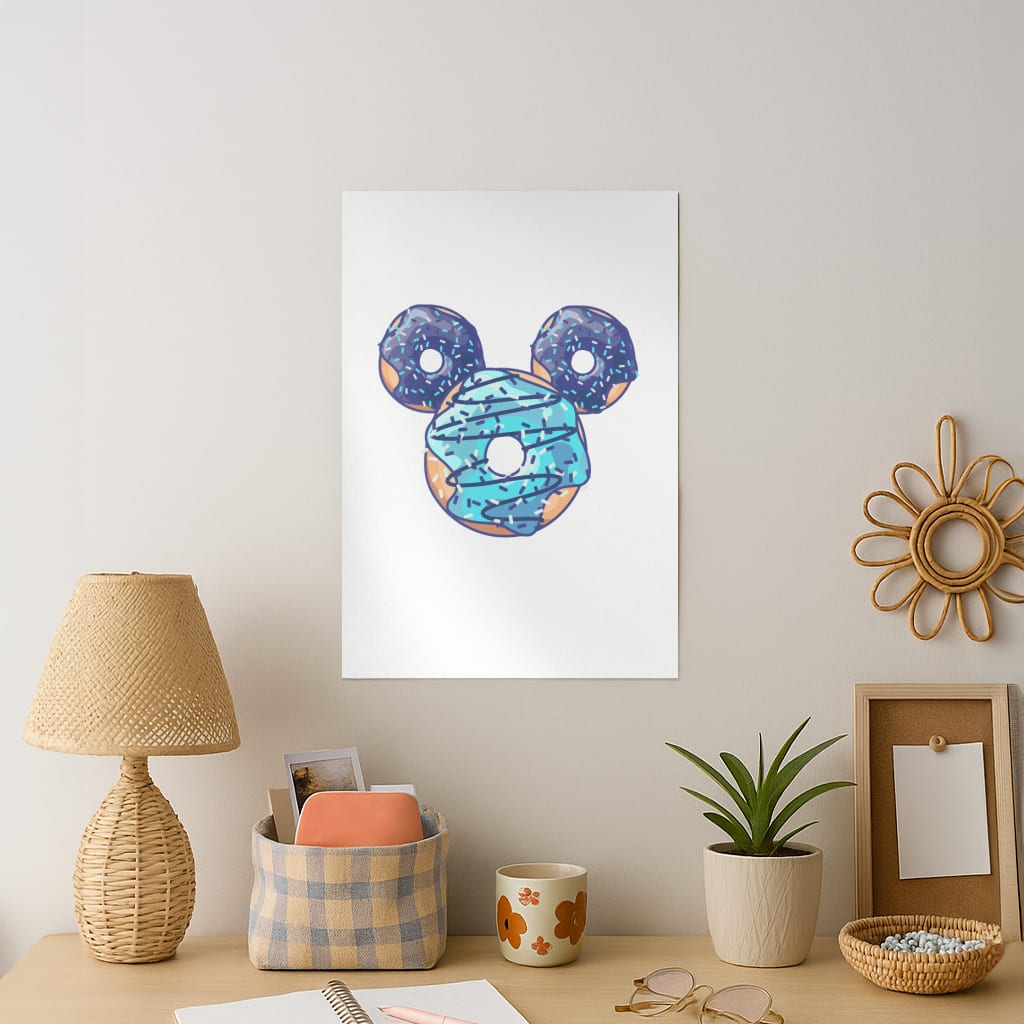 Fairytale Mouse Doughnuts Art Print