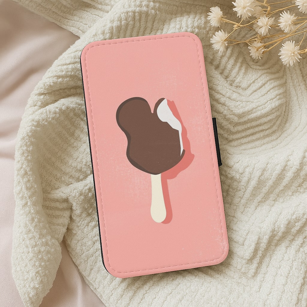 Pink Mouse Ice Cream Wallet Phone Case
